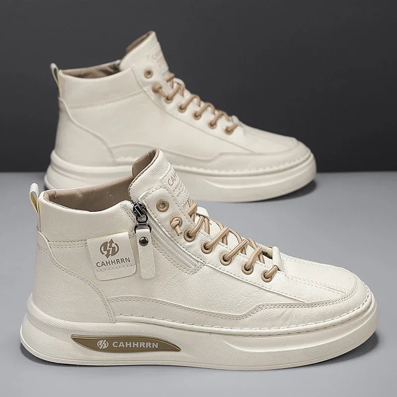 Male Sneakers High-top Loafers Skateboard Sports and Leisure Shoes for Men Men's Sneakers Non-Slip Soft and Comfortable New