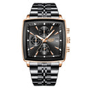 LIGE Luxury Brand Couple Watches Stainless Steel Waterproof Luminous Quartz Watch Fashion Simple Lovers Gifts for Men and Women