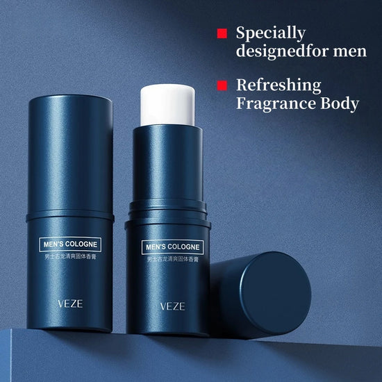 Fanzhen Men's Solid Perfume - Light and Fresh Scent, Can Be Used All over the Body, Portable Stick Design, Convenient for Travel