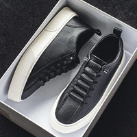 White Sneakers for Men 2024 Spring Fashion Casual Lace Up Round Toe Flat mens Running Sport Shoes Zapatillas Deportivas Hombre