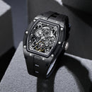 2026 New Automatic watch retro style wholesale mechanical wristwatches skeleton carve waterproof leather no logo mens watch