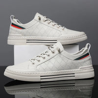 Men's Casual Sport Sneakers - Breathable Upper, Durable PVC Sole, Lace-Up Low-Top Design for All-Season Comfort - Versatile for