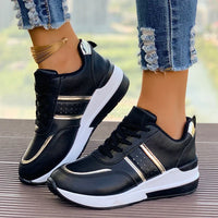 Women's White Wedge Sneakers Non Slip Comfortable Sports Shoes for Women Casual Outdoor Vulcanized Shoes Woman Walking Trainers