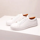 Mens Sneakers Genuine Leather Casual Outdoor Shoes Non-Slip Breathable Luxury Brand Footwear Top Quality Handmade White Shoe Men
