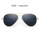 RE Sunglasses Man USA Army Military Aviation Pilot Sunglasses Glass Lens Woman Luxury Brand Retro Titanium Frame High Quality