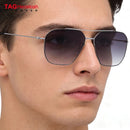 TAGHezekiah Danish Design Sunglasses Men L8804 Ultralight titanium Sunglass Women 2025 Outdoor Driving UV400 Square Sun Glasses