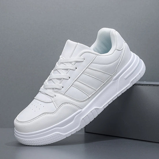 Leather Sneakers For Men Trend Casual Sports Skateboarding Shoes Plus Big Size 50 51 52 Factory direct sales