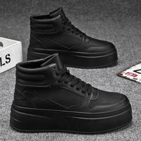 Men Casual Sneakers Platform Ankle Boots High-top Thick Bottom Sneakers Male Outdoor Basketball Shoes Sport Trainers 2025
