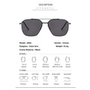 TAGHezekiah Danish Design Sunglasses Men L8804 Ultralight titanium Sunglass Women 2025 Outdoor Driving UV400 Square Sun Glasses