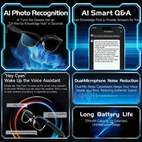 2026New 4K Ultra HD Color Change BT Call Smart Glasses AI Chat Music Player 800W Pixel Camera 1080P Video  AI Sports Glasses Men