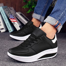 Women Sneakers 2022 New Breathable Vulcanize Shoes Waterproof Wedges Platform Woman Sneaker Leather Casual Shoes Zapatos Mujer
