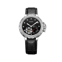 Deesio Women Watch Japanese Mechanical Movement Stainless Steel Flower Hollow Dial Waterproof Ladies Relogio Feminino Clock Gift