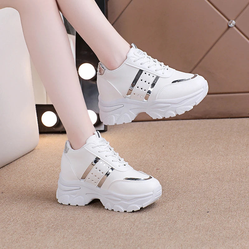 Women Sneakers 2025 New Spring Inner Increase Shoes for Woman Comfortable Casual Platform Tennis Sneakers Women Zapatos De Mujer