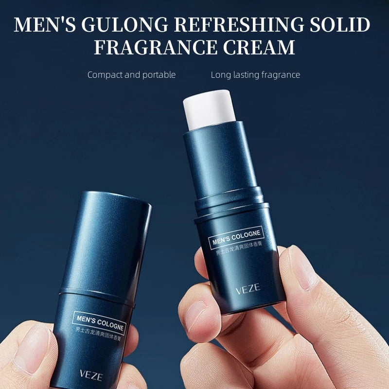 Fanzhen Men's Solid Perfume - Light and Fresh Scent, Can Be Used All over the Body, Portable Stick Design, Convenient for Travel