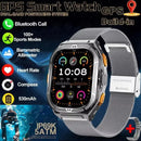 2025 New GPS Smart Watch Men 1.96-inch HD AMOLED Screen Compass Bluetooth Call 5ATM Waterproof Sport Smart Watch for Android iOS