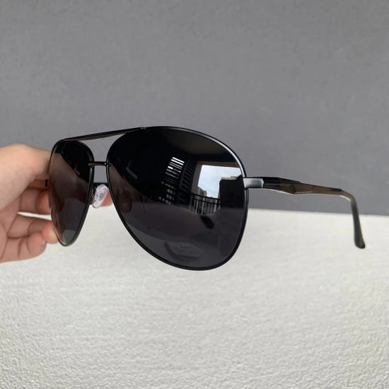 160mm Oversized Pilot Sunglasses Male Vintage Big Large Wide Face Sunglasses for Men Black Gold Aviator Sun Glasses Men's Shades