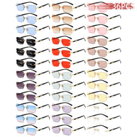 36PCS Rimless Sunglasses for Men and Women, Rectangle Gradient Lens, Metal Frame, Colored Lenses, Unisex Eyewear, Luxury Fashion