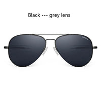 RE Sunglasses Man USA Army Military Aviation Pilot Sunglasses Glass Lens Woman Luxury Brand Retro Titanium Frame High Quality