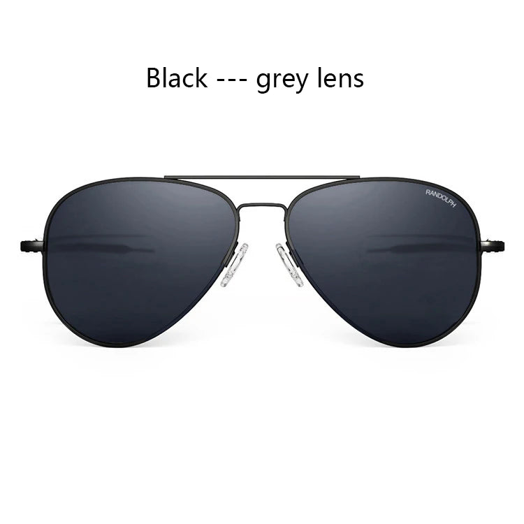 RE Sunglasses Man USA Army Military Aviation Pilot Sunglasses Glass Lens Woman Luxury Brand Retro Titanium Frame High Quality