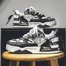Men Sneakers Outdoor Casual Shoes Fashion Spring Breathable Vulcanized Shoes Comfortable Walking Shoe Platform Lace Up Men Shoes