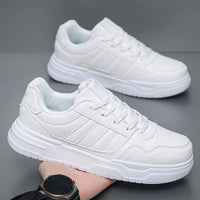 Leather Sneakers For Men Trend Casual Sports Skateboarding Shoes Plus Big Size 50 51 52 Factory direct sales