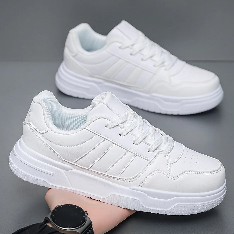 Leather Sneakers For Men Trend Casual Sports Skateboarding Shoes Plus Big Size 50 51 52 Factory direct sales
