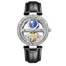Ladies Watch Automatic Woman Luxury Fashion Waterproof Watch for Women Watches Skeleton Tourbillon Mechanical Clock Relogio New