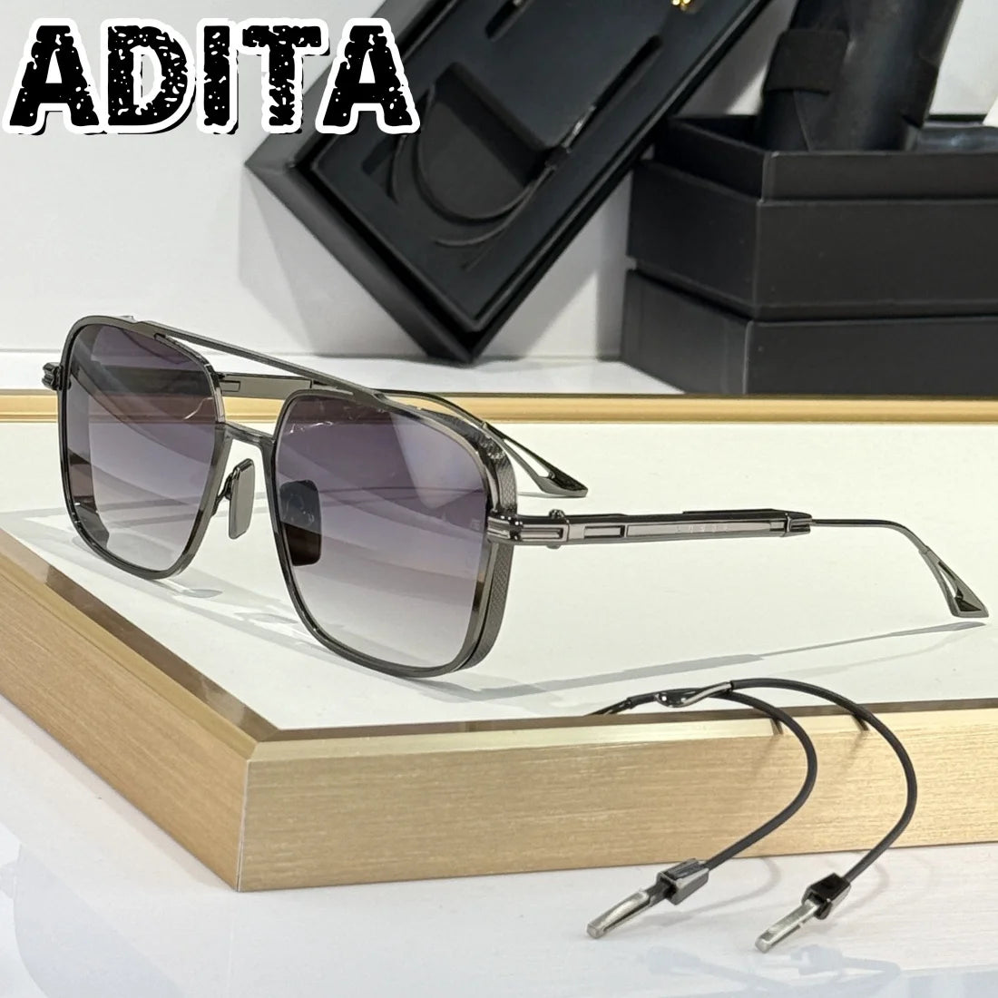 EPLX11 Top Quality Sunglasses for Men and Women ADITA Epiluxury 11 DESO011 SIZE 55-15 Titanium Style Fashion Design With Box