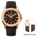 2025 New Arrival Mens Watches Top Brand Luxury Automatic Mechanical Watches Rubber Strap Stainless Steel Watch Relogio Masculino
