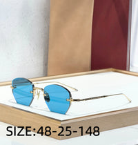 OATMAN Luxury Hexagonal No Frame Sunglasses Premium Alloy Business Elegant Handcrafted Designer Inspired Minimalist