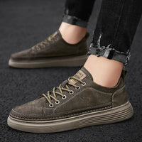 Classic Men's Sneakers Platform Slip on Casual Shoes for Men Leather Sneakers New Comfort Flat Shoes Spring Men's Loafers Shoes