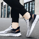 Sneakers new men's shoes trend foreign trade flying woven lace-up running shoes breathable Korean version of tide shoes