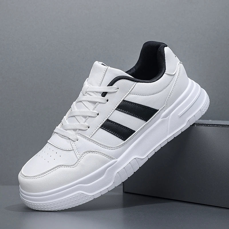Leather Sneakers For Men Trend Casual Sports Skateboarding Shoes Plus Big Size 50 51 52 Factory direct sales