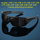 -1.00--6.00 small face men's outdoor polarized sunglasses tr90 personalized myopia astigmatism prescription uv400