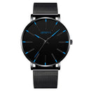 Classic and fashionable men's and women's quartz watches with mesh straps, cool watches, simple and casual couple watches, busin