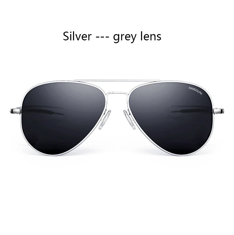 RE Sunglasses Man USA Army Military Aviation Pilot Sunglasses Glass Lens Woman Luxury Brand Retro Titanium Frame High Quality