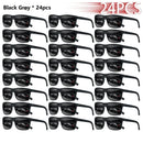 24PCS Fashion Eyewear Square Sunglasses Men Women Fishing Driving Man Luxury Brand Designer Sun Glasses