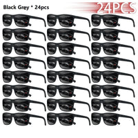 24PCS Fashion Eyewear Square Sunglasses Men Women Fishing Driving Man Luxury Brand Designer Sun Glasses