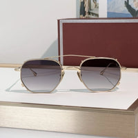 MARBOT Sunglasses Alloy Oval Women Men Fashion Popular Luxury Brand Women Sunglasses Designer  Shades Outdoor Retro