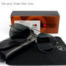 AO Pilot Sunglasses Men Top Quality Brand Designer AGX Tempered Glass Lens Sun Glasses Male