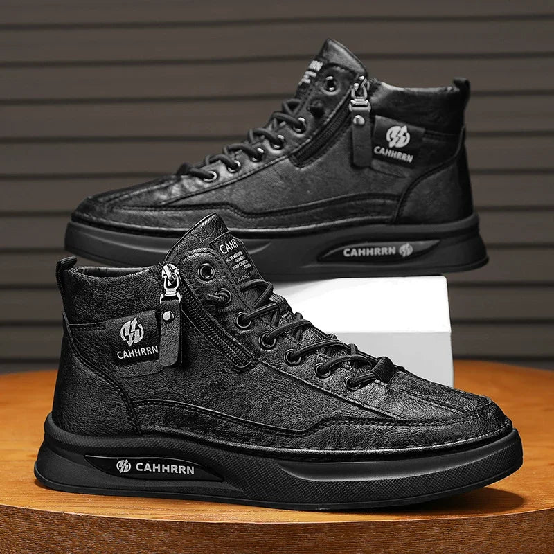 Male Sneakers High-top Loafers Skateboard Sports and Leisure Shoes for Men Men's Sneakers Non-Slip Soft and Comfortable New