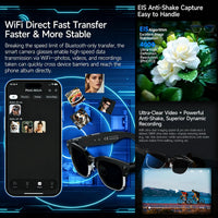 2026New 4K Ultra HD Color Change BT Call Smart Glasses AI Chat Music Player 800W Pixel Camera 1080P Video  AI Sports Glasses Men