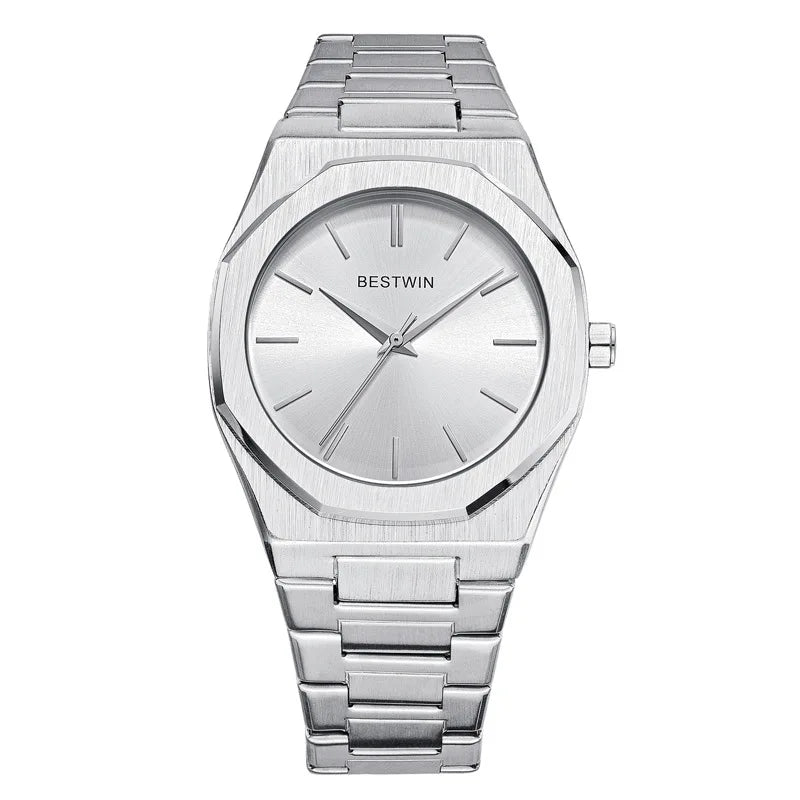 New Watches for Men Luxury Stainless Steel Strap Classic Business Waterproof Quartz Wristwatches Male Clock Relogio Masculino