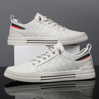 Men's Casual Sport Sneakers - Breathable Upper, Durable PVC Sole, Lace-Up Low-Top Design for All-Season Comfort - Versatile for