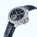 Deesio Women Watch Japanese Mechanical Movement Stainless Steel Flower Hollow Dial Waterproof Ladies Relogio Feminino Clock Gift