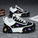 Trend New Men's Shoes Non-Slip Breathable Casual Shoes for Men Fashion Designed Personality Lace-up Comfortable Men's Sneakers