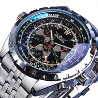 High-End Men's Watches Are a Stylish and Functionally Practical Mechanical Timepiece Made of Stainless Steel, Featuring a Hollow Design and a Large Dial. Its Attractive Appearance Makes It Suitable for Everyday Gifts, and It