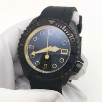 Men's Black New Brushed Waterproof Watch, AR Sapphire Glass,  Automatic Mechanical Business Fashion Watch