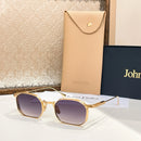 Top High Quality Sunglasses for Men Women For JOHN DALIA JD SAMUEL Business Retro Fashion Gold Alloy Frame Sun Glasses with box