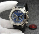 Modern Sophisticated Updated Mens Chronograph Quartz Watches Rustproof Premium High Grade Steel Band Multi Function Stopwatch